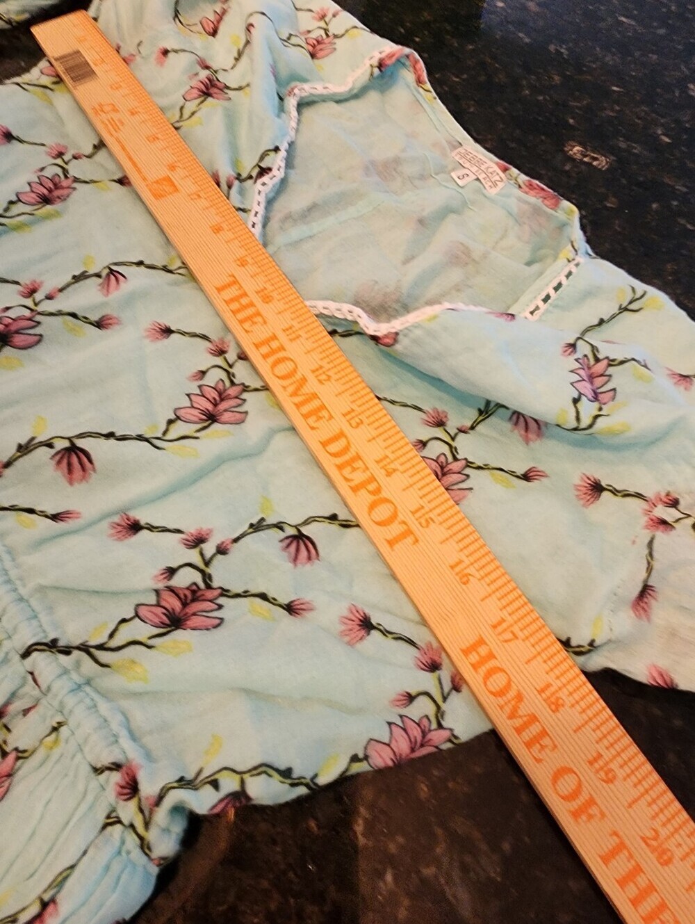 Debbie Katz South Beach Maxi Green & Pink Floral Dress Romantic Resort Size S - Picture 12 of 12